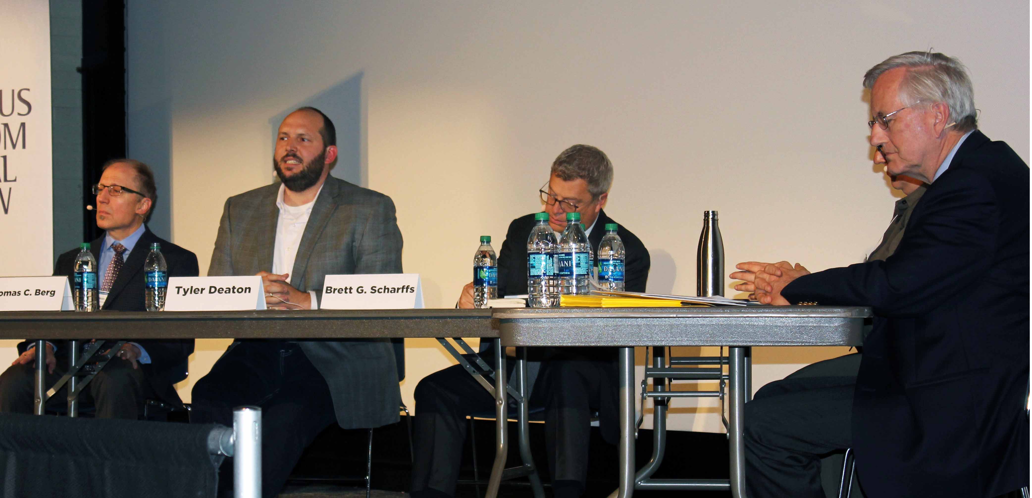 Wednesday General Session: Finding Common Ground and the Common Good on Religious Liberty and LGBTQ+ Rights - Shapril LoMaglio, Tyler Deaton, William Eskridge Jr., Thomas C. Berg