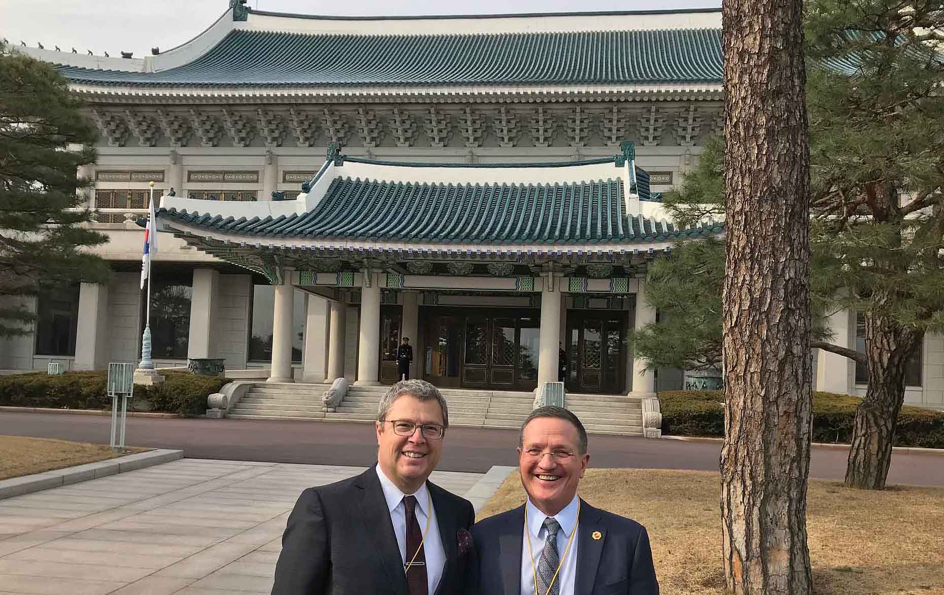 Scharffs at 2018 Global Business & Peace Symposium, Seoul, South Korea