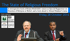 UN Side Event: The State of Religious Freedom,