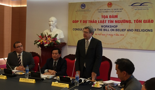 Vietnam National Assembly Workshop on the Proposed Law on Belief and Religions,