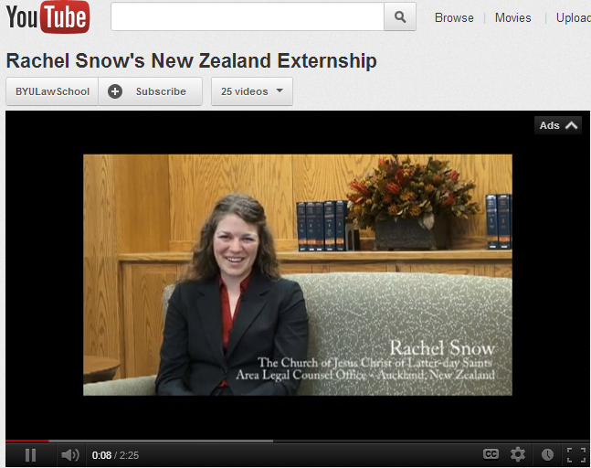 Summer Externship in New Zealand: Rachel Snow
