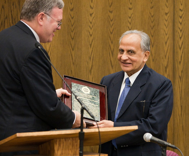 Dr. Tahir Mahmood Receives the 2010 Distinguished Service Award