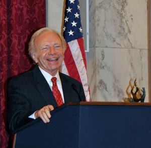 Inaugural Religious Liberty Award Given to Senator Joseph Lieberman