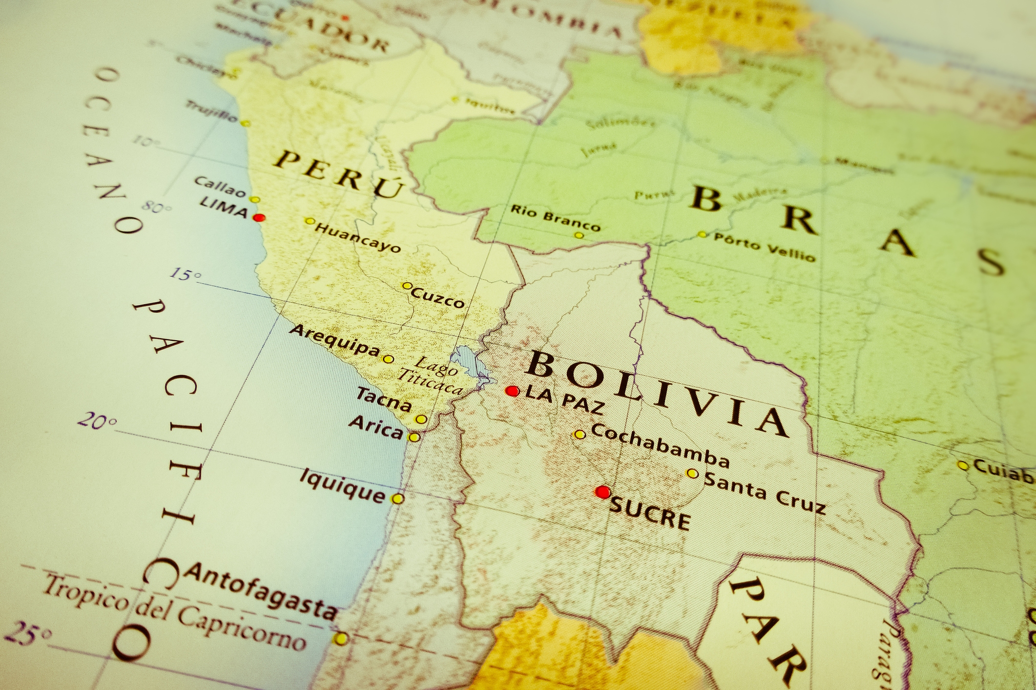 South America map