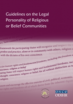Report: Launch Event for the ODIHR/Venice Commission Guidelines on the Legal Personality of Religious or Belief Communities - 4 February 2015
