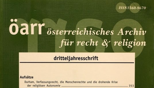 Öarr - Osterreichisches Archiv fur Recht & Religion